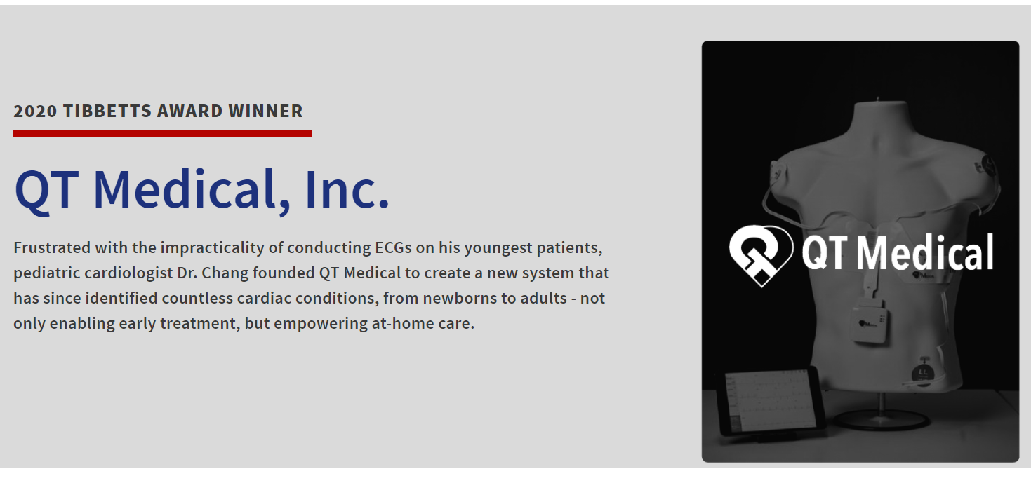 QT Medical announced as the winner of Tibbetts award 2020 !