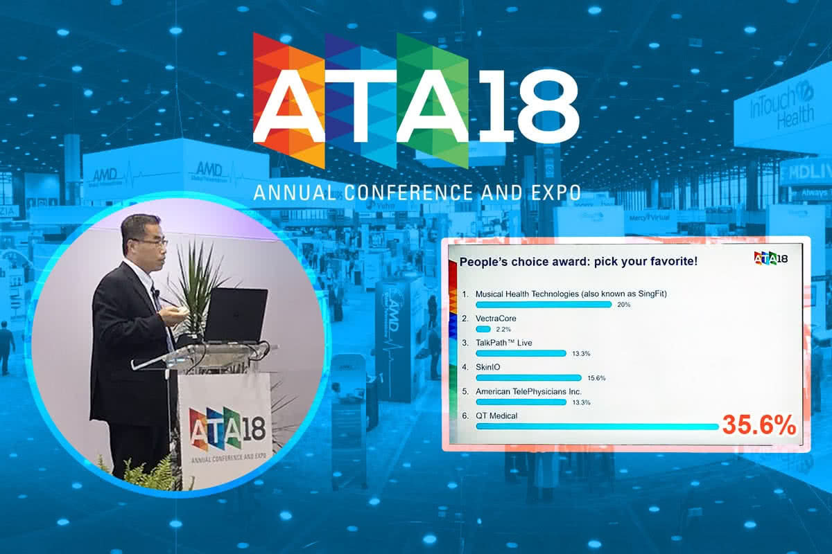 QT Medical wins the People’s Choice Award in the American Telemedicine Association’s 2018 Pitch Jam