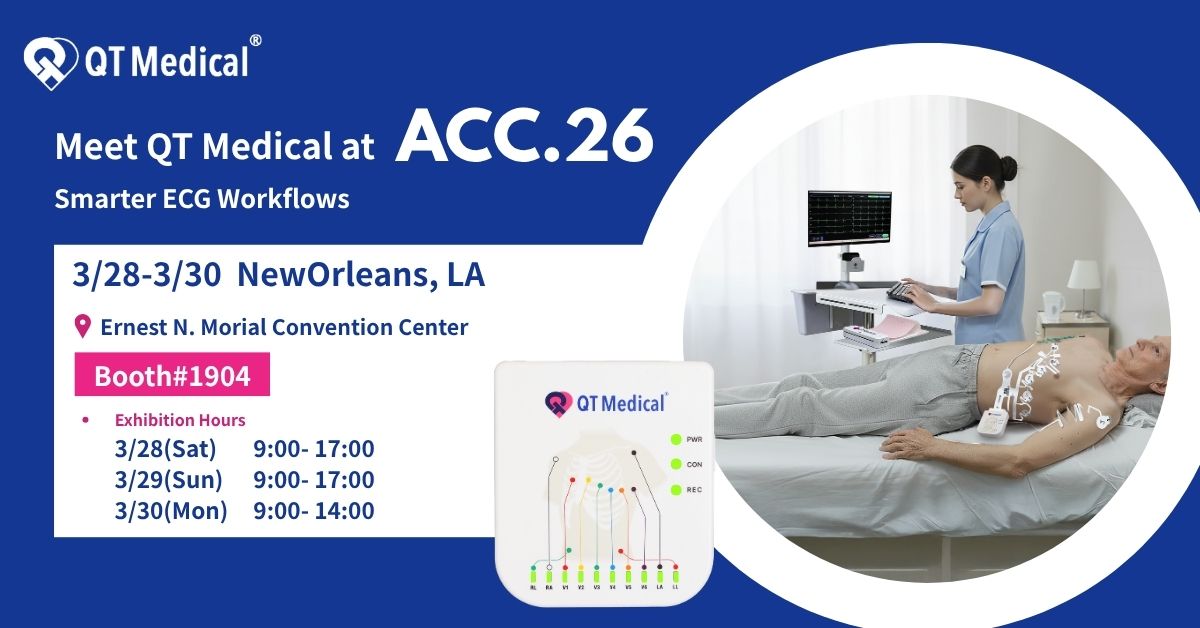 You are sincerely invited to visit QT Medical at ACC.26 in New Orleans.